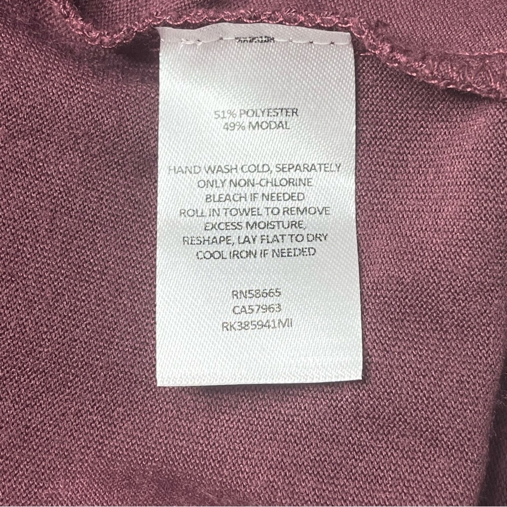 Abound Dress Burgundy Fitted Ruched Sleeveless Bodycon Size S - Picture 8 of 10